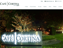 Tablet Screenshot of cafecortina.com